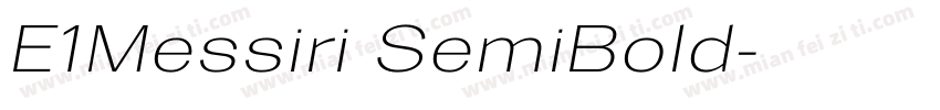 E1Messiri SemiBold字体转换
